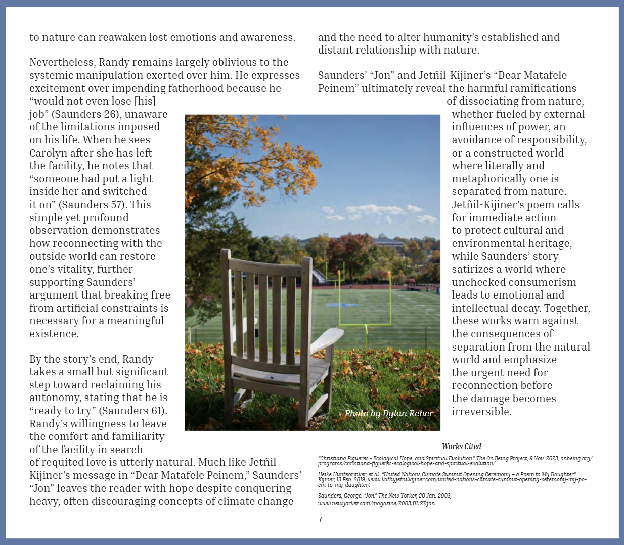 Article page 3 - conclusion and works cited